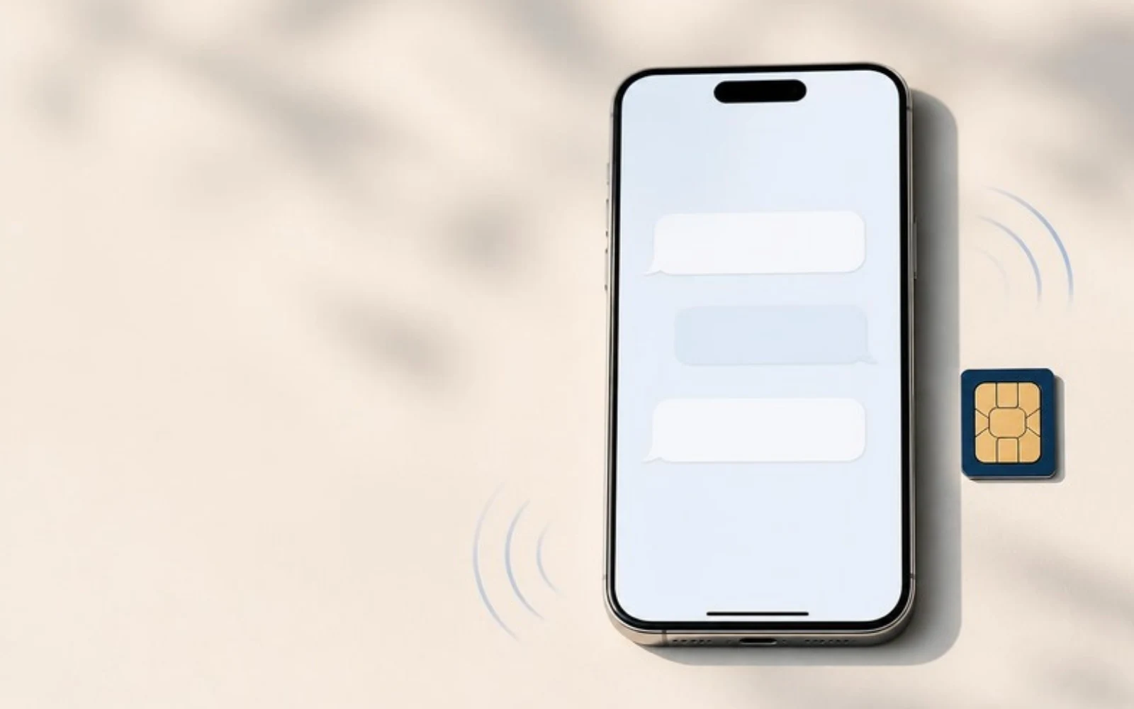 A precision SIM chip and smartphone with a simple SMS interface